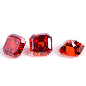 Mới Đến Ascher Cắt Màu Sắc 6X6Mm Mossanite Kim Cương Lỏng <span class=keywords><strong>Ruby</strong></span> Đá Quý Cho Quyến Rũ Đồ Trang Sức - Product Image 2