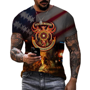 Nueva Camiseta con Estampado 3D de Bombero Americano para <span class=keywords><strong>Hombre</strong></span>, Moda de Verano, <span class=keywords><strong>Talla</strong></span> <span class=keywords><strong>Grande</strong></span>, Estampado Completo, Camiseta para <span class=keywords><strong>Hombre</strong></span> - Product Image 6