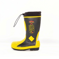 Bottes de pompier forestier anti-choc modernes, imperméables, avec embout en acier, pour la lutte contre les incendies et les secours d'urgence