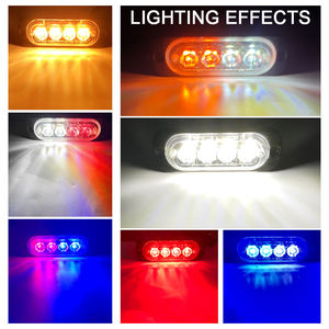 12/24 volt <span class=keywords><strong>4</strong></span> SMD lumière clignotante fixe et stroboscopique pour camions lumière latérale led feux de position latéraux pour camions - Product Image 6