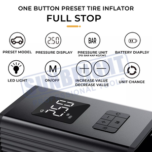Pompe à air sans fil à gonflage rapide Gonfleur de pneu <span class=keywords><strong>Compresseur</strong></span> d'air portable pour voiture, <span class=keywords><strong>moto</strong></span>, vélo Pneu - Product Image 2