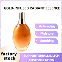 Lotion Visage Anti-Âge Éclaircissante Radiante Infusée à l'Or pour Marque Privée (OEM) avec Niacinamide et Acide Hyaluronique 30ml