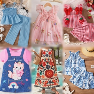 <b>Cute</b> Baby Summer Outfits Set With <b>Bear</b> Dinosaur Bee Print Rompers And T-Shirts For Toddlers Girls Boys - Product Image 5