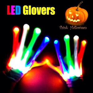 Bán buôn dành cho người lớn Halloween Glow Light Up găng tay đầy màu sắc Rave LED ngón tay ánh sáng găng tay Lễ Hội Đảng LED nhấp nháy găng tay - Product Image 3
