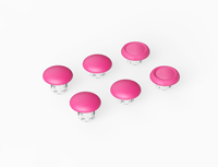 AOLION AL-P5235 Kit de 6 capuchons de joysticks interchangeables en plastique et silicone pour manette DualSense Edge, accessoires de jeu
