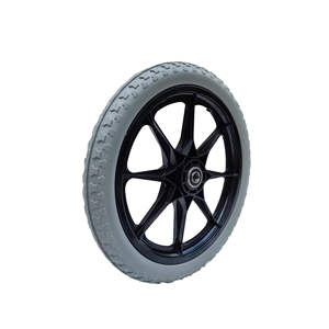Ruedas de espuma de poliuretano sólido sin aire de 16 pulgadas Cheng Jin para silla de ruedas, ayuda de movilidad manual - Product Image 2