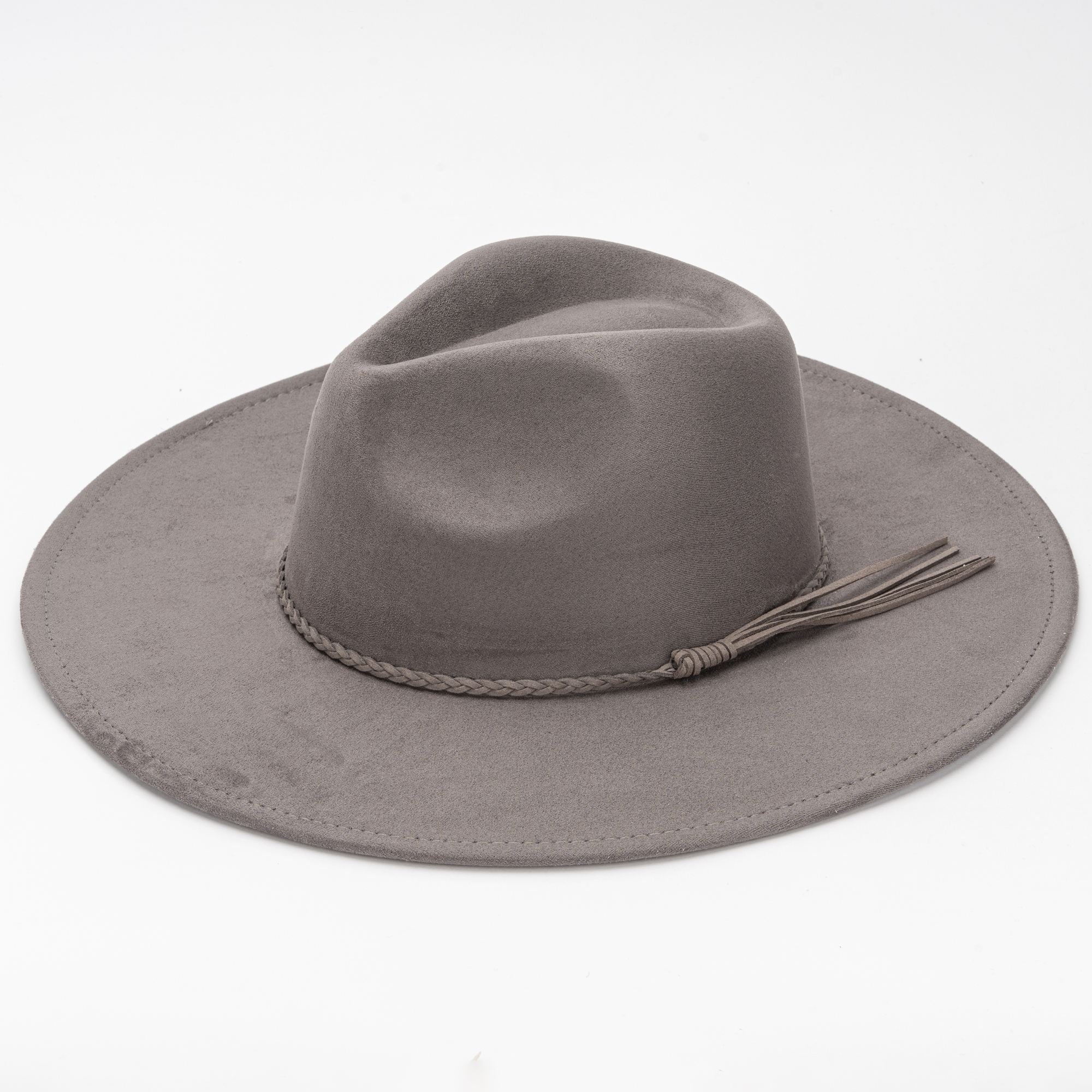 Wide Brim Fedora Hat Unisex Felt Panama Dress Up Retro Western Handmade Classic Western Wide Brim Fedora Hat for Men Women Felt Jazz  main image 2