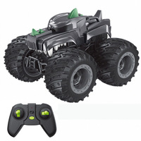 Coche RC de acrobacias con pulverizador personalizado de 4 canales, vehículo todoterreno de larga duración recargable por USB para niños