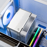 DEEPCOOL AK700 VC WHITE Air-Cooled CPU Cooler with Technology 7 Heat Pipes 120mm Fluid Bearing Fan 21dBA Quiet Operation