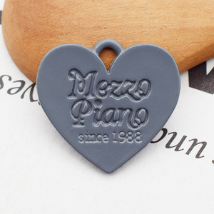 Charmes en émail sculptés en forme de cœur avec goutte d'huile, pendentifs en alliage de zinc rose et bleu, accessoires de bijoux, <span class=keywords><strong>Mezzo</strong></span> <span class=keywords><strong>Piano</strong></span>, 10 pièces, 21x22mm - Product Image 6