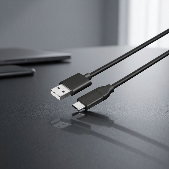 1M 2M 3M 4M USB2.0 Type-C to Type-A Custom-Made PVC Material USB Cable for Electronic Applications