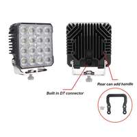 Sistemas de Iluminación Automotriz, Luz de Trabajo LED Cuadrada de 96W 6000K con Haz de Luz Amplio para Excavadora y Bulldozer