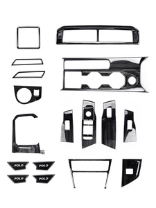 Accesorios de <span class=keywords><strong>Interior</strong></span> de coche para <span class=keywords><strong>Volkswagen</strong></span> VW <span class=keywords><strong>Polo</strong></span> Mk6 2019 2020 2021 2022 <span class=keywords><strong>2023</strong></span> 2024 Kit de puerta de Panel de engranajes elevador de ventana de ventilación de aire - Product Image 5