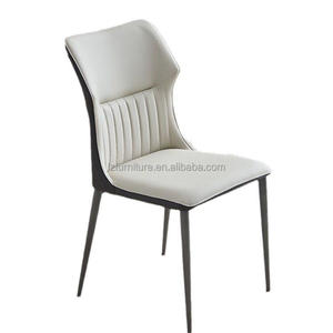 Sillas de Comedor de Cuero PU, Diseño Moderno y Lujoso, Patas de Metal, Duraderas, Ajustables, Extensibles, Color Personalizado, Muebles para el Hogar Love Zone - Product Image 1