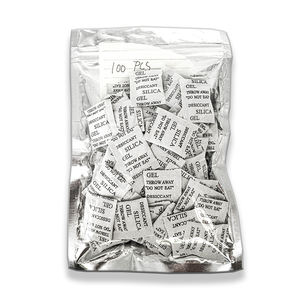 Sac de film d'aluminium avec logo personnalisé pour le commerce électronique Paquet de papier déshydratant de gel de silice 10 pièces/50 pièces/100 pièces/200 pièces/paquet emballé individuellement - Product Image 1