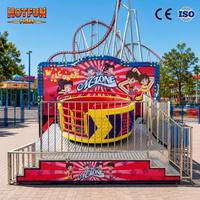 Tagada compact 8 places à vendre avec sièges colorés, manège disco pour parc d'attractions extérieur
