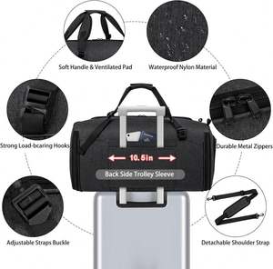 Free Sample Foldable Carry on Garment <b>Bag</b> Travel <b>Suit</b> <b>Bag</b> for Men up to 3 <b>Suits</b> for Business Trips - Product Image 3