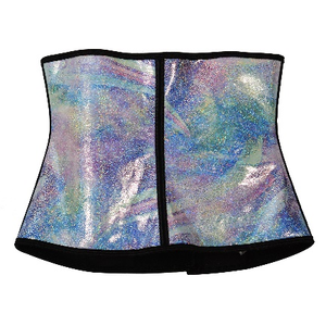 Extreme Curvy Women Body Shaper Customized Holographic PVC Corset <b>Dress</b> with Breathable Waist Slimming Feature - Product Image 1