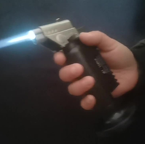 Encendedor de pistola pulverizadora de mano para exteriores al por mayor, interruptor de llama, encendedor de puros, barbacoa, encendedor de Metal de un solo fuego a prueba de viento, llama abierta - Product Image 2