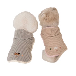 Gilet Invernale con Cappuccio Ricamato Senza Maniche Stile Ins <span class=keywords><strong>per</strong></span> Pony e <span class=keywords><strong>Conigli</strong></span>, <span class=keywords><strong>Abbigliamento</strong></span> all'Ingrosso <span class=keywords><strong>per</strong></span> Cani Bichon Maltese in Poliestere - Product Image 5