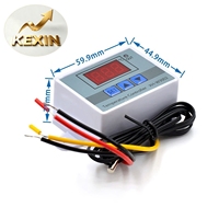 Thermostat numérique à micro-ordinateur XH-W3002, interrupteur de contrôle de température, contrôleur de température numérique avec précision de 0,1