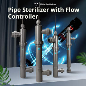 <span class=keywords><strong>Lampe</strong></span> de stérilisation <span class=keywords><strong>UV</strong></span> pour étang à poissons avec débitmètre et seau de filtre en plastique écologique pour l'élimination des algues d'eau d'aquarium - Product Image 3