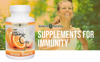 Compléments Alimentaires BIOACTIVE NUTRIENTS Vitamine C Comprimés à Croquer (Saveur Orange) 500mg Immunité Renforcée Soutien Antioxydant 120 Comprimés