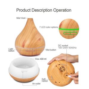 เครื่องเพิ่มความชื้นลายไม้สร้างสรรค์ 0.5 ลิตร เครื่องกระจายกลิ่นน้ำมันหอมระเหยอัลตราโซนิก สำหรับใช้ในบ้านและเชิงพาณิชย์ - Product Image 4