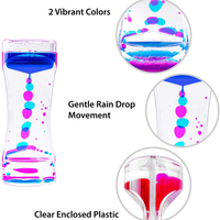 Ornement sensoriel à gouttelettes liquides Minuteur à bulles visuel Minuteur sensoriel à gouttelettes Minuteur à bulles d'eau colorées Jouet pour enfants