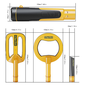 Détecteur de métaux portable 3-en-1 IP68, détecteur de trésors entièrement étanche, détecteur d'or - Product Image 6