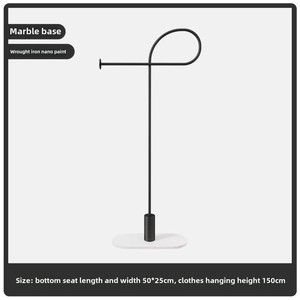 Juego <span class=keywords><strong>de</strong></span> soporte para colgar abrigos <span class=keywords><strong>de</strong></span> metal moderno: perchas delgadas que ahorran espacio con estante <span class=keywords><strong>de</strong></span> <span class=keywords><strong>pie</strong></span> para chaquetas, sombreros y camisas - Product Image 6
