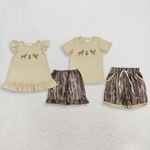 Longlv Toddler Baby Girl Boy Back School Outfits Apple Embroidery Short Sleeve Tops Plaid Shorts Spandex/Cotton Summer <b>Clothes</b> - Product Image 6
