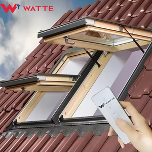 Cơ Giới điện phẳng mái Truy cập nở cửa sổ <span class=keywords><strong>Skylight</strong></span> Top treo thấp E kính trên mái nhà thông gió hợp kim nhôm cho dân cư - Product Image 3