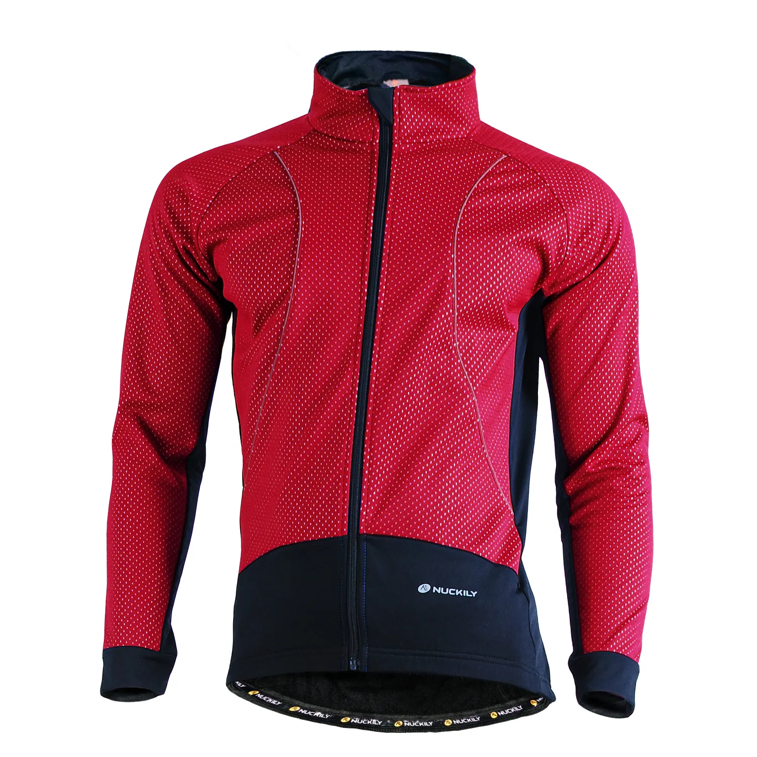 NUCKILY OEM Bicycle Clothing Cycling Jersey Long Sleeve Windproof Bicycle Clothing Men Cycling Winter Jersey