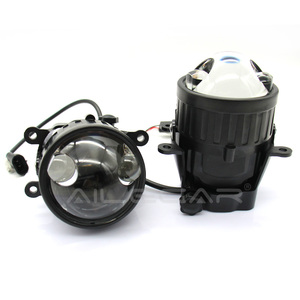 Đèn sương mù <span class=keywords><strong>LED</strong></span> chống nước D45 IP68, đèn chiếu kép laser <span class=keywords><strong>halogen</strong></span> 12V, ánh sáng vàng, chất liệu nhôm, kiểu dáng H11/H4 dành cho ô tô - Product Image 2