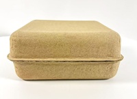 Boîte d'emballage carrée personnalisée en pulpe biodégradable et écologique pour chaussettes, haute résistance à l'humidité, respirante, anti-moisissure
