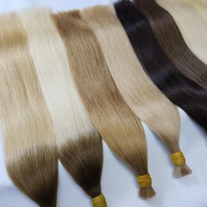 Meilleur prix extensions de cheveux humains naturels de haute qualité en vrac cheveux vierges lisses soyeux non traités - Product Image 5
