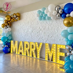 Lettres géantes lumineuses LED « Marry Me » 2026 – <span class=keywords><strong>Location</strong></span> de panneaux lumineux géants pour demande en <span class=keywords><strong>mariage</strong></span>, décoration de cérémonie et d'anniversaire en extérieur - Product Image 4