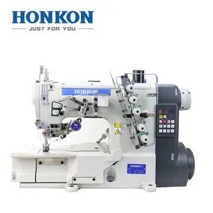 HONKON Hot Sale HK-500 direct drive Mechatronics automatic integrated interlock sewing machine