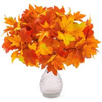 Ranting Daun Maple Buatan, Bunga Sutra untuk Dekorasi Musim Gugur, Hiasan Meja Gaya Pedesaan untuk Thanksgiving, Dekorasi Rumah dan Dapur