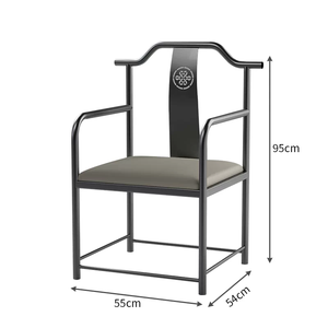 <span class=keywords><strong>Chaise</strong></span> de salle à manger en cuir de luxe de style italien, structure en métal, design moderne minimaliste, haut de gamme, pour la maison, le bureau, l'hôtel, meubles de salle à manger - Product Image 3