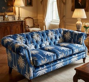 Tela de tapicería elegante con estampado de palmeras, por yarda, textil decorativo premium para reupholstería y fundas de cojines - Product Image 6