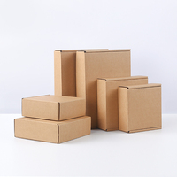 Boîtes d'expédition en carton ondulé pour vêtements, emballage d'expédition en kraft avec impression de logo personnalisée gratuite