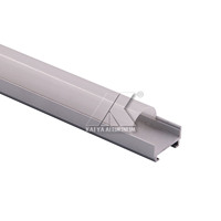 Boîtiers d'extrusion pour bandes LED à montage mural, série 6000, de qualité supérieure, avec ailettes de refroidissement améliorées, simples, pour découpe et pliage