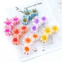 Grandes pinces à cheveux en forme de fleur de frangipanier hawaïenne, barrettes antidérapantes pour cheveux épais, pour femmes et filles
