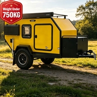 Remorque de voyage personnalisée légère pour camping-car, caravane compacte de moins de 750 kg, facile à remorquer