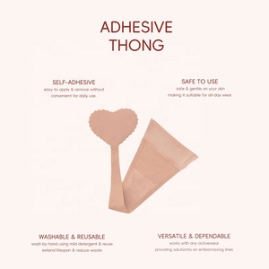 Women's Self-Adhesive Strapless Thong <strong>Underwear</strong> Invisible No Show <strong>Panties</strong> with Lingerie Accessories-Size L - Product Image 4