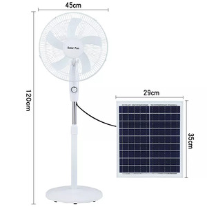 Ventilateur d'extérieur oscillant à énergie solaire, ventilateur automatique 16 pouces haute vitesse rechargeable ADC-F11, ventilateur ADC-F12 à énergie solaire - Product Image 2