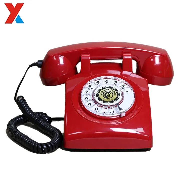 Retro Custom Old Fashion Antique Desk Telephone Vintage Home Decor Caller Id Telephone For Gift