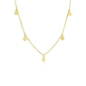 फैशन गहने 925 स्टर्लिंग चांदी की हॉट सेलिंग गोल्ड प्लेटेड नेकलेस गहने - Product Image 1